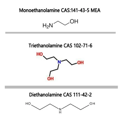 Understanding the Difference Between Monoethanolamine, Diethanolamine, and Triethanolamine Understanding the Difference Between Monoethanolamine, Diethanolamine, and Triethanolamine